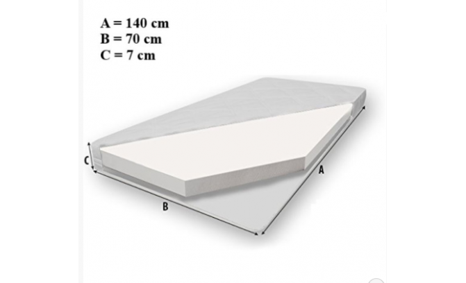 Bērnu gulta TRACTOR GREEN 140/70 ar matraci